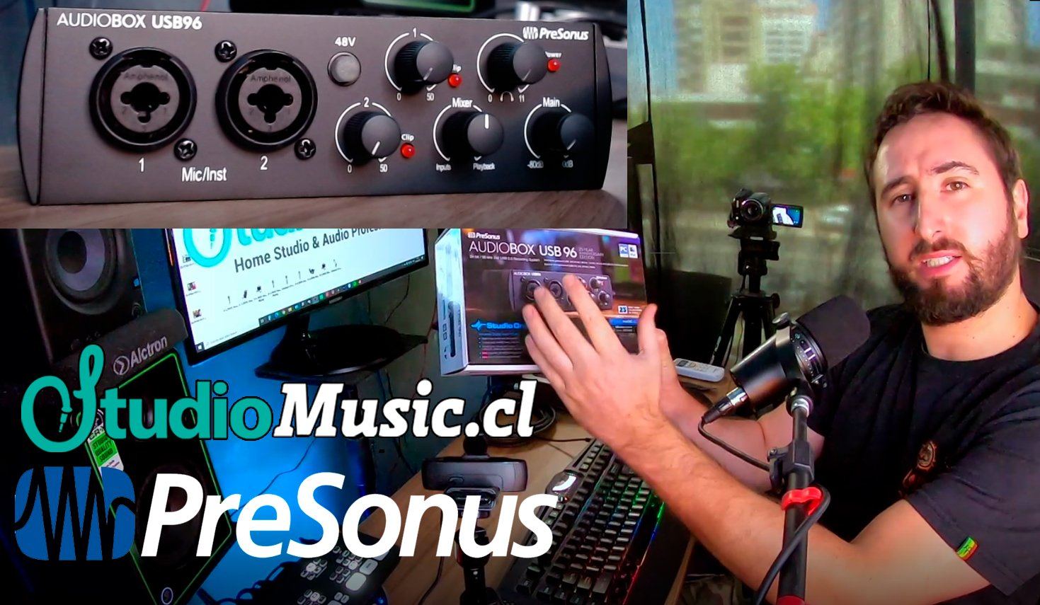 Interfaz de Audio PreSonus Audiobox USB 96 Review y Prueba