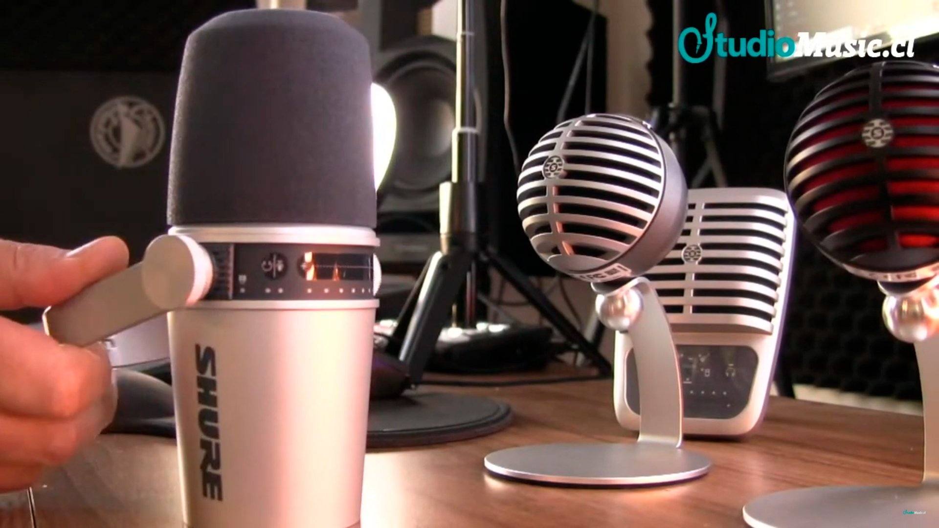 Micrófonos Shure serie MOTIV para Tele Trabajo y Educación Online