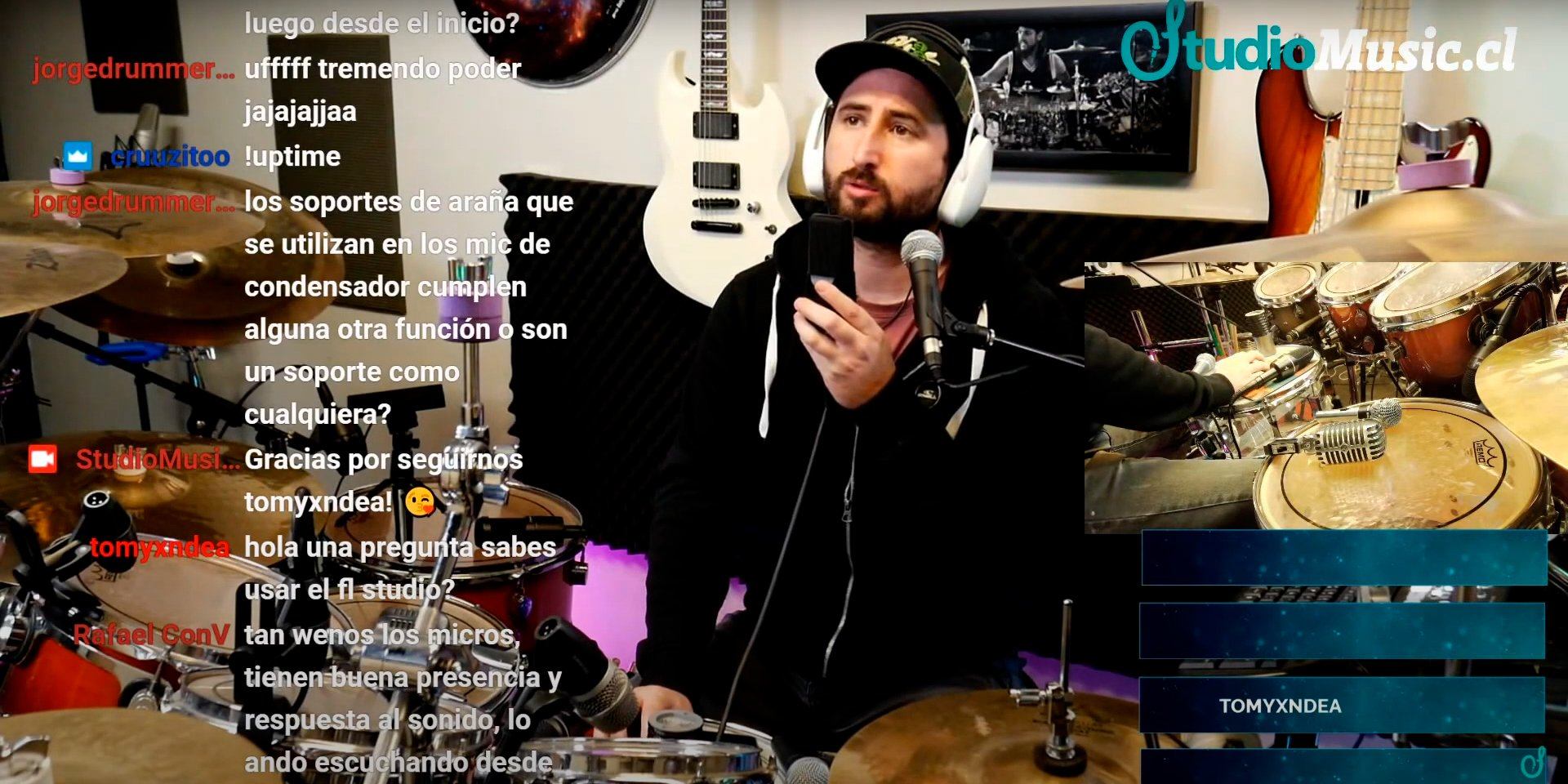 Probando Distintos Micrófonos - StudioMusic.cl LIVE! Jueves 17 de Junio