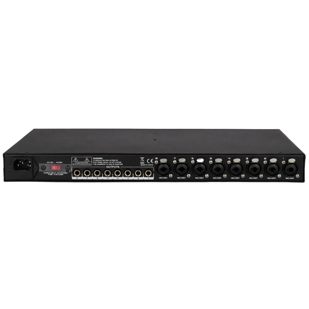 Alctron MP8V2 Preamplificador de Micrófono 8 Canales Preamplificadores de Micrófono Alctron