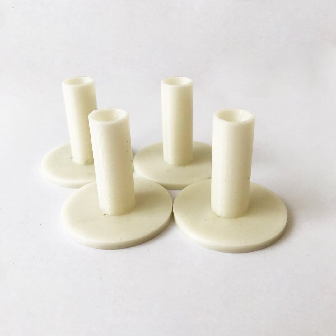 Custom Rock Buje 3D 2cm para Atril de Platillo (Set de 4 Unidades Blancos) Bujes para Atriles Custom Rock