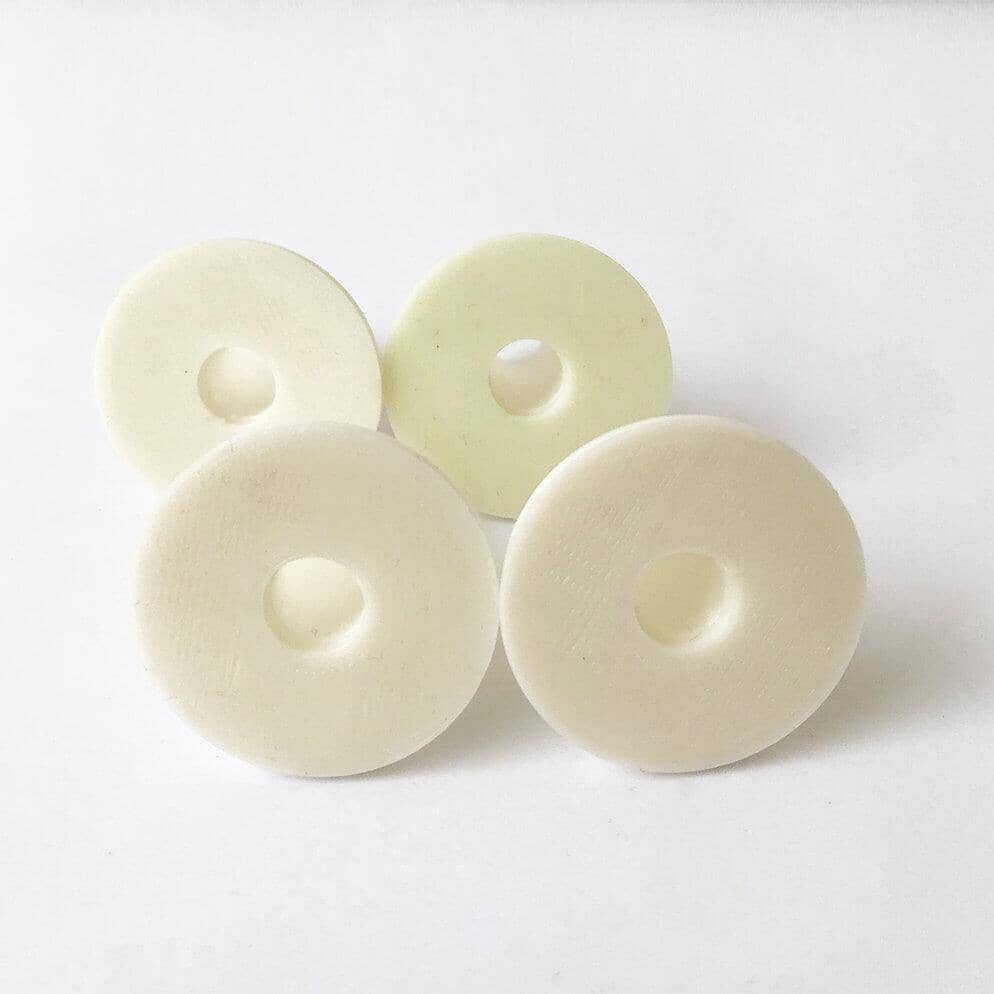 Custom Rock Buje 3D 2cm para Atril de Platillo (Set de 4 Unidades Blancos) Bujes para Atriles Custom Rock