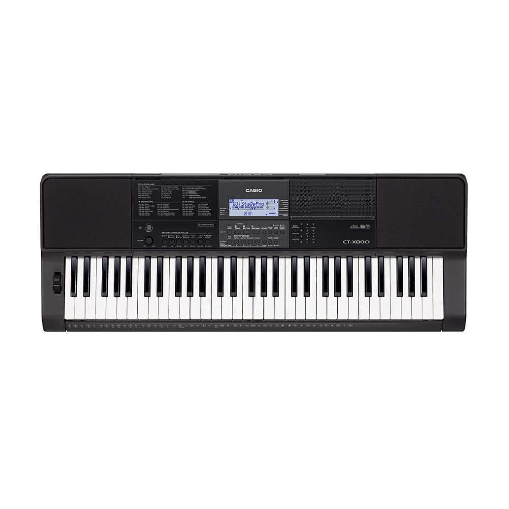 Casio CT-X800 Teclado Portátil con 61 Teclas Sensibles (Incluye Transformador)