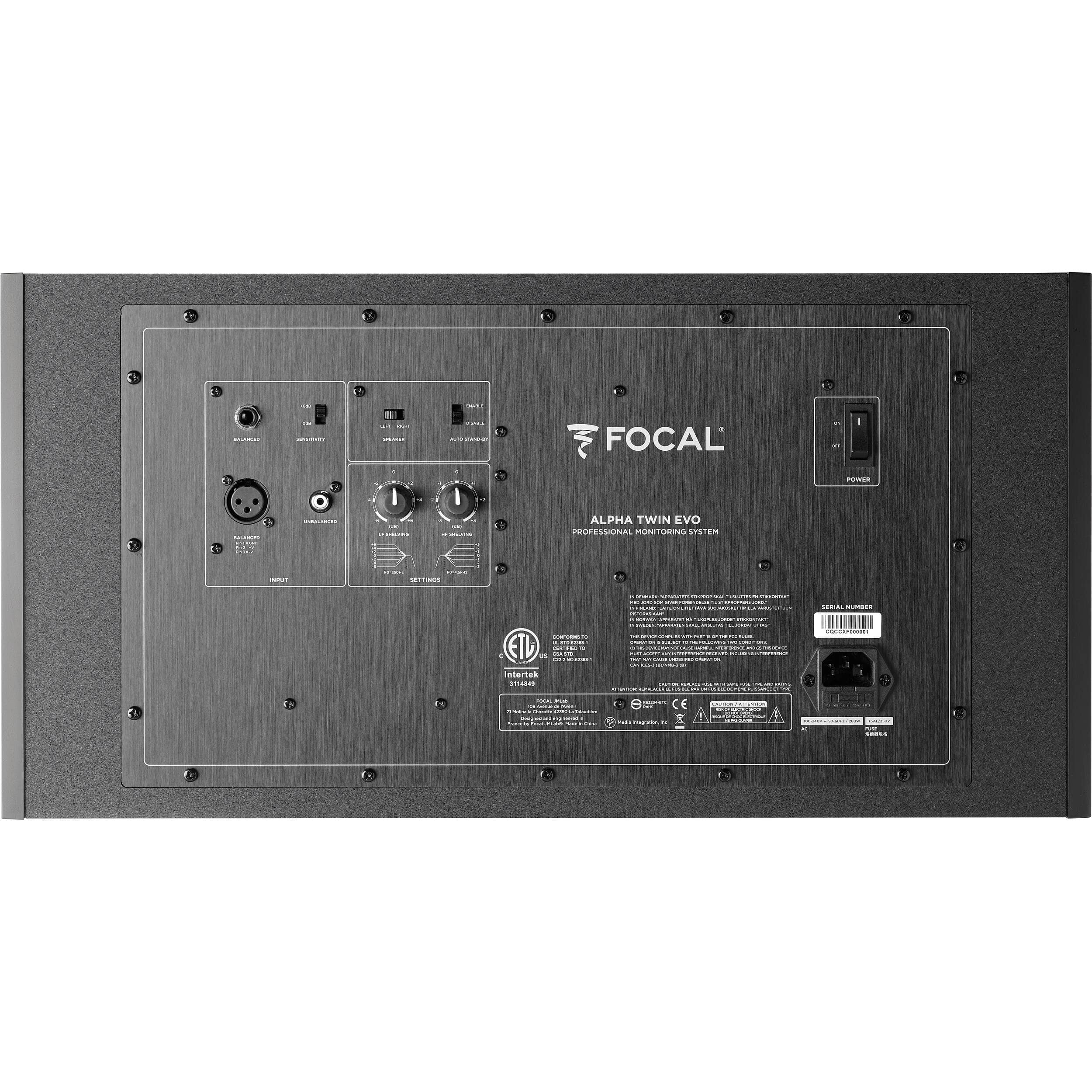 Focal Alpha Twin Evo Monitor de Estudio Dual 2x6.5" Monitores de Estudio Focal