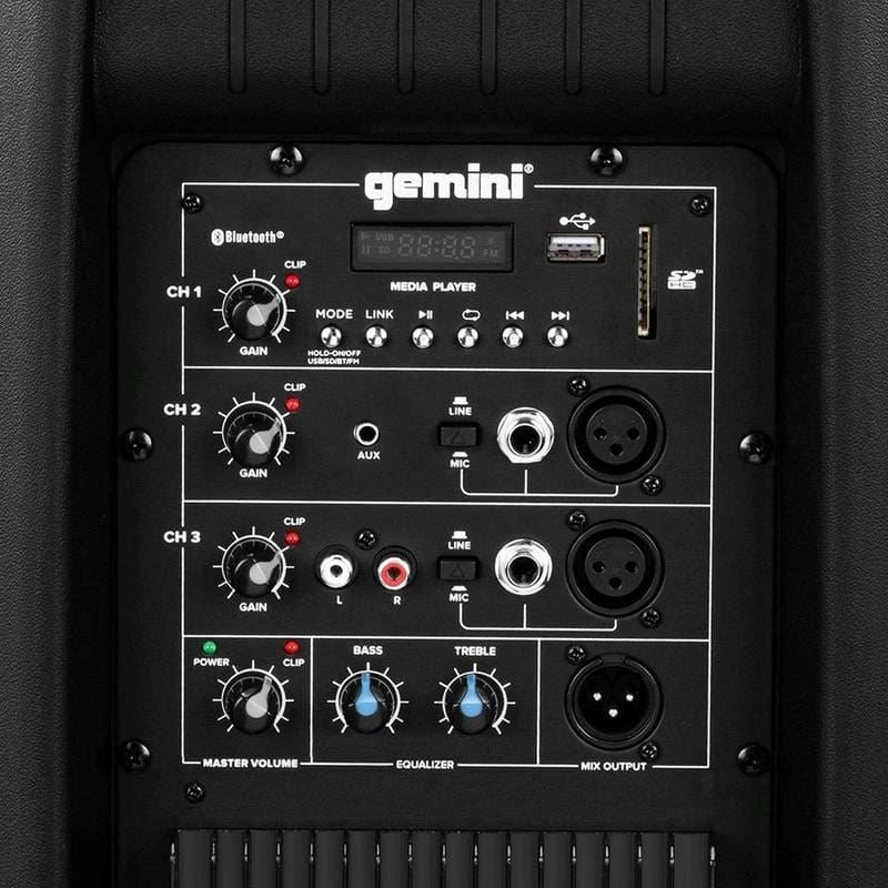 Gemini AS-2112BT Caja Activa 12" Bluetooth Cajas Activas Gemini