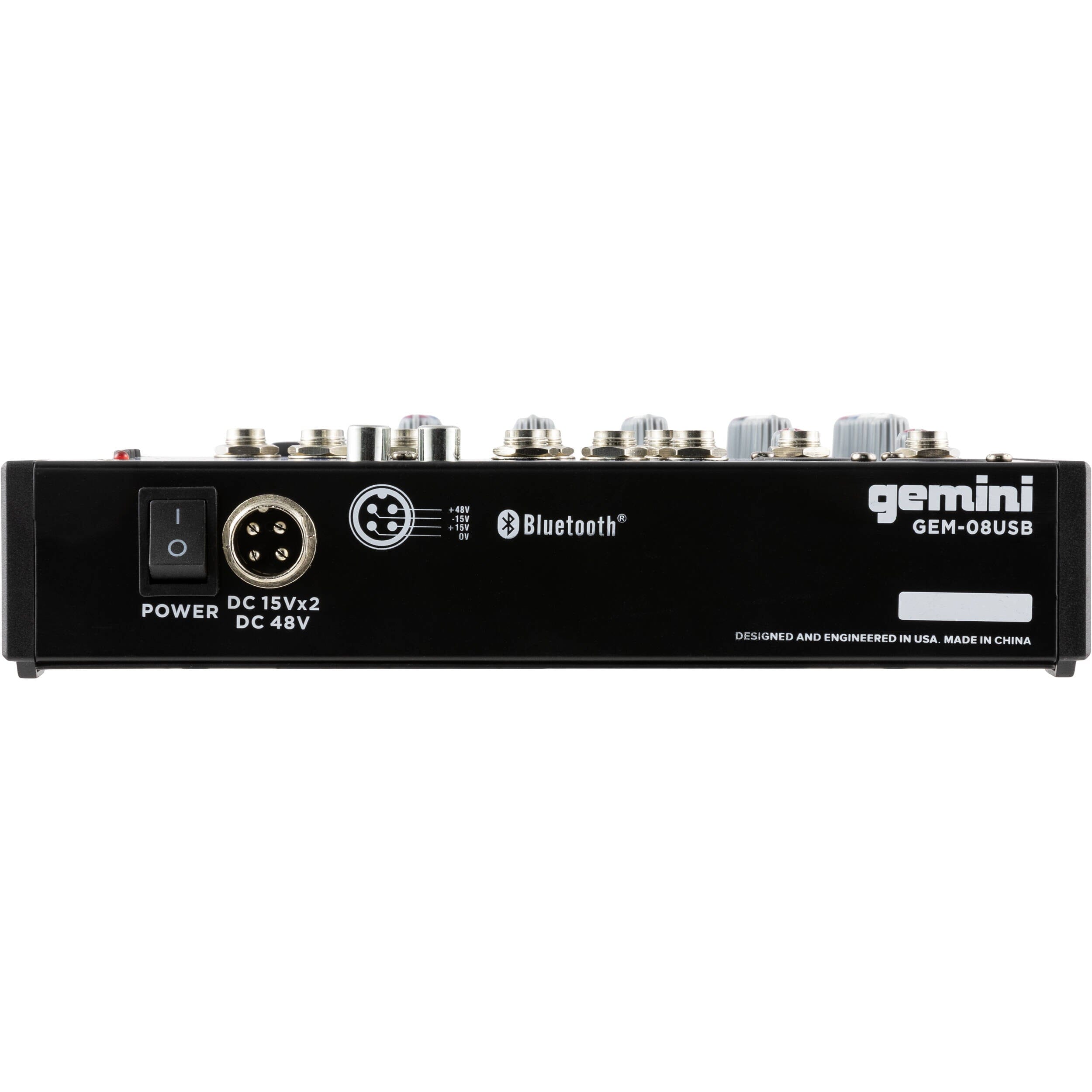 Gemini GEM-08USB Mezclador Análogo 8 Canales USB - Bluetooth Mixers/Consolas Gemini