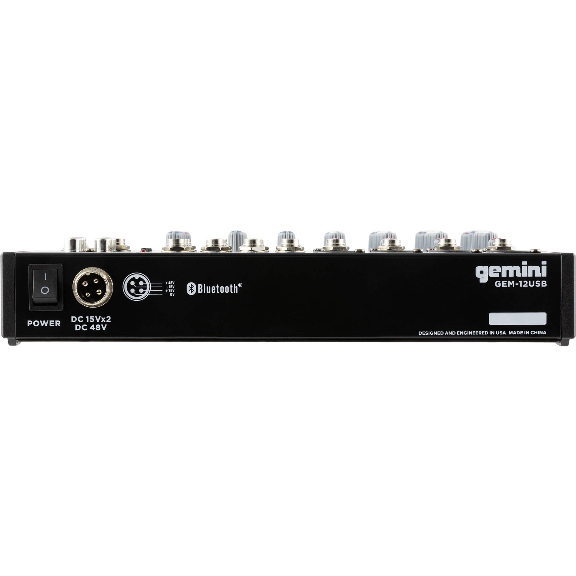Gemini GEM-12USB Mezclador Análogo 12 Canales USB - Bluetooth Mixers/Consolas Gemini