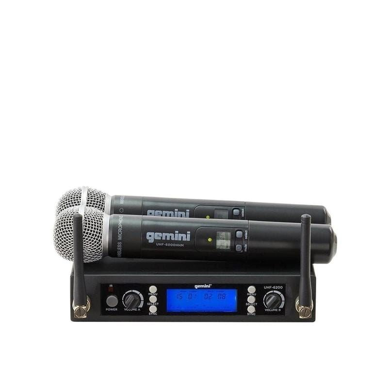 Gemini UHF6200M Sistema Inalambrico de Mano Doble UHF Sistemas Inalámbricos Gemini