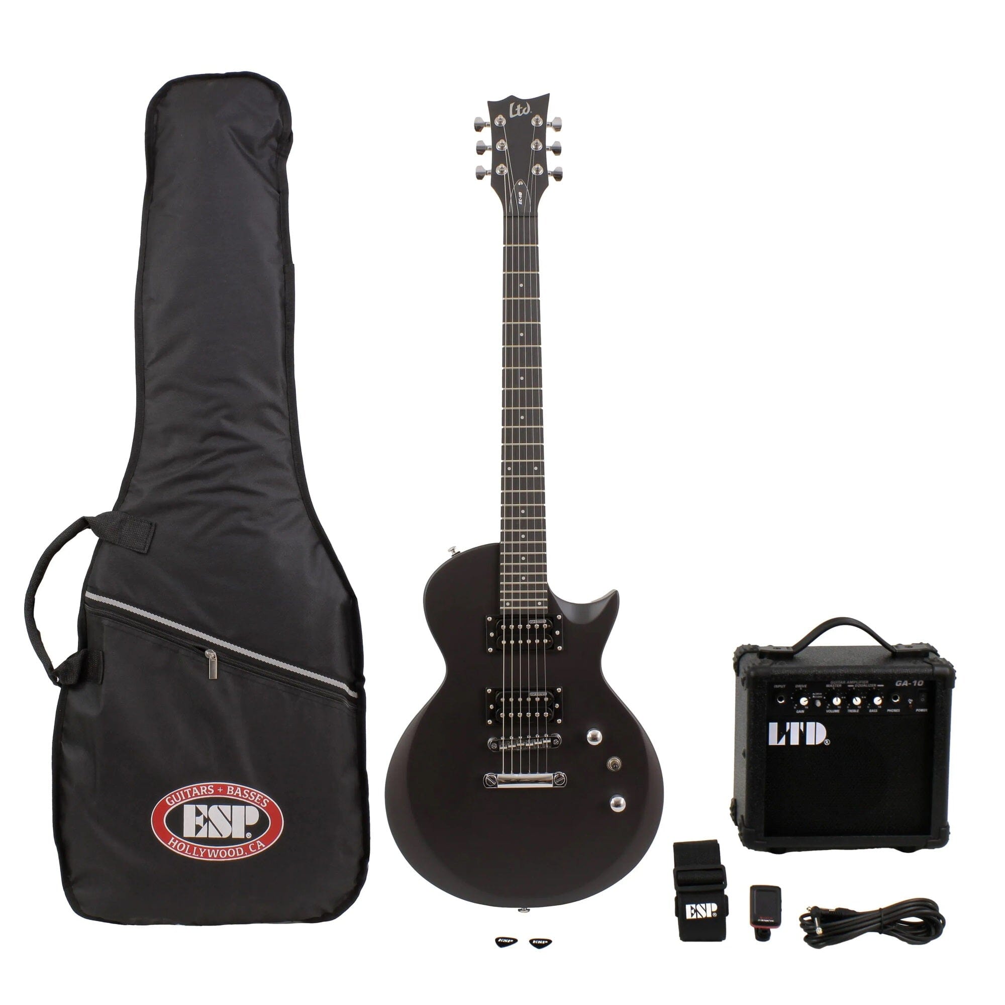 Pack de Guitarra Eléctrica LTD EC-10-Black Satin Guitarras Eléctricas ESP