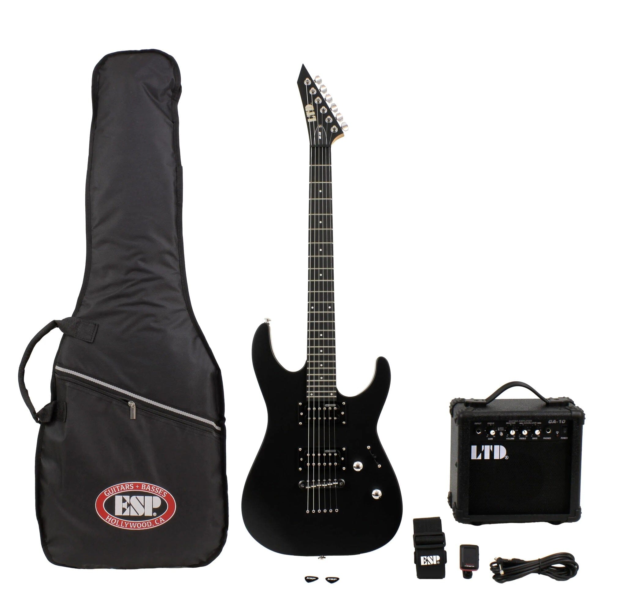 Pack de Guitarra Eléctrica LTD M-10 Black Satin Guitarras Eléctricas ESP