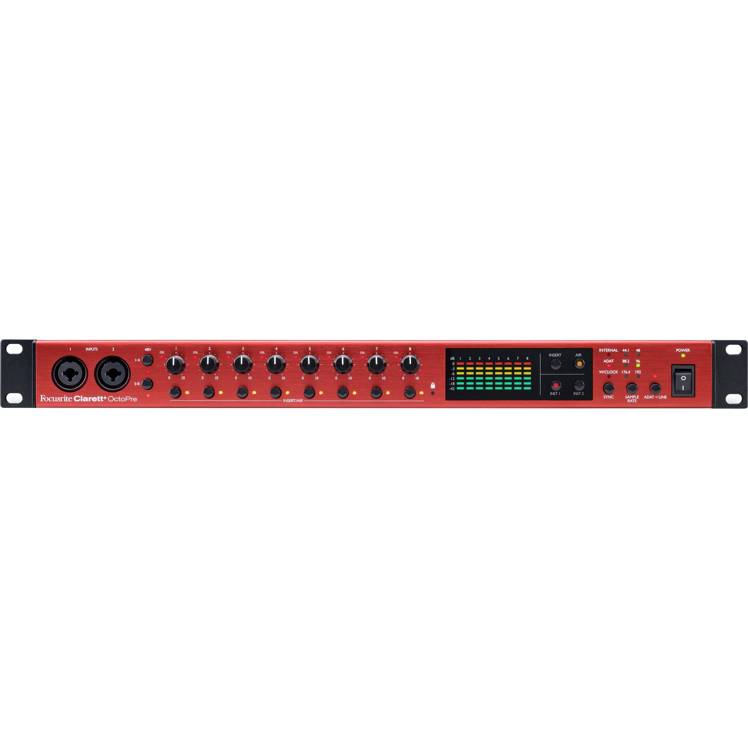 Preamplificador Focusrite Clarett+ OctoPre Preamplificadores Focusrite