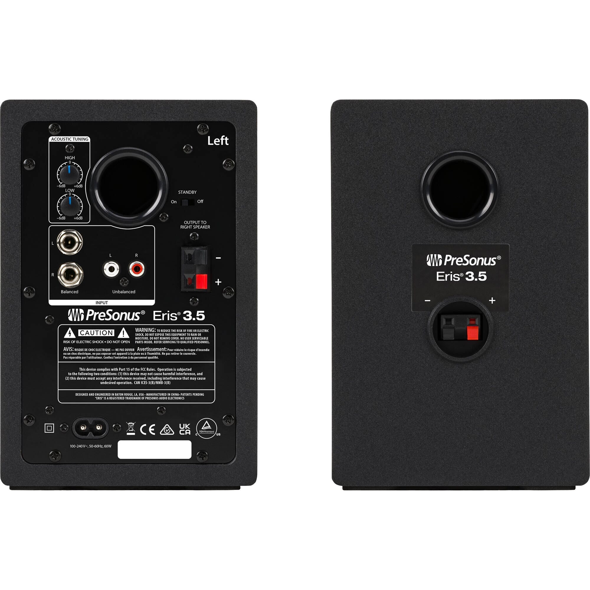 Presonus ERIS35, Monitores de Estudio pasivos/activos 2da generación (Par) Monitores de Estudio PreSonus