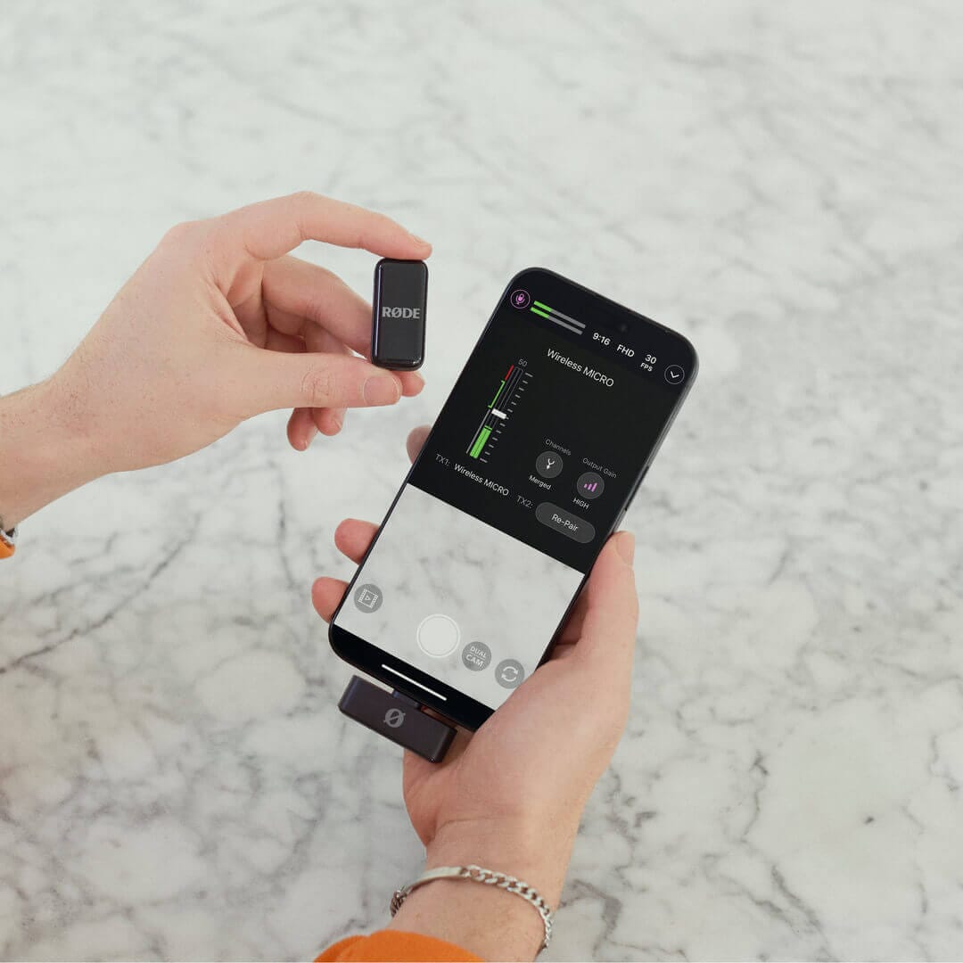 RODE Wireless Micro Versión USB-C Micrófono Inalámbrico Ultra-compacto. Micrófonos Inalámbricos RODE