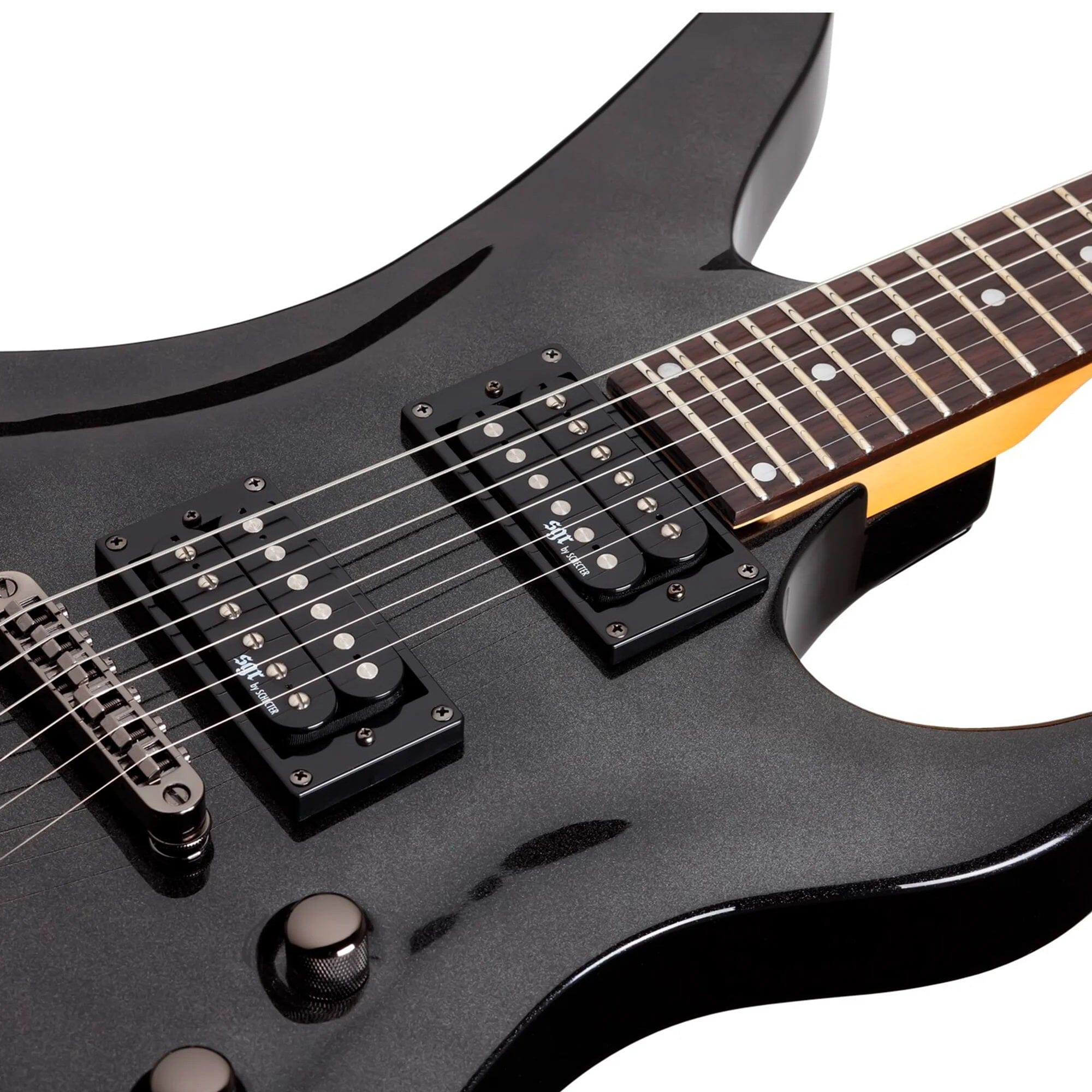 SGR by Schecter Avenger Metallic Black Guitarra Eléctrica 6 cuerdas Guitarras Eléctricas SGR by Schecter