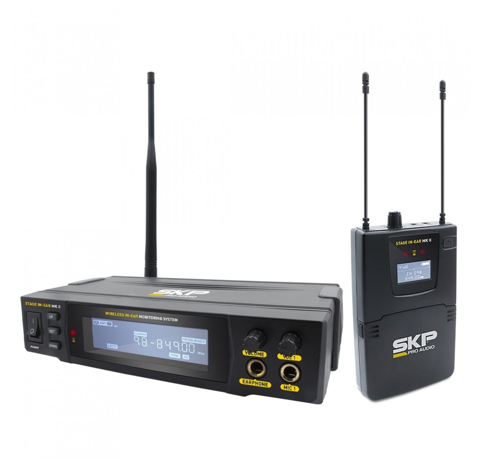 SISTEMA INALAMBRICO MONITOREO STAGE IN-EAR MKII SKP Sistemas de Monitoreo SKP Pro Audio
