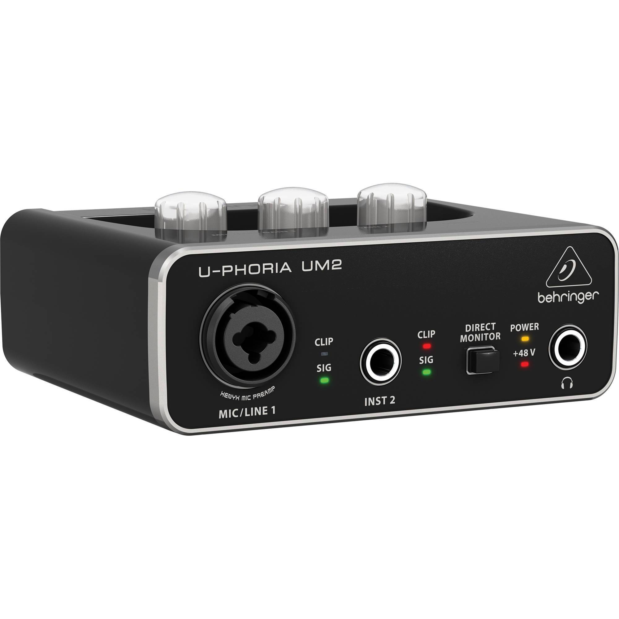 Behringer U-Phoria Studio Pack De Grabación Con Interfaz, Mic Y Audífonos Packs de Grabación Behringer