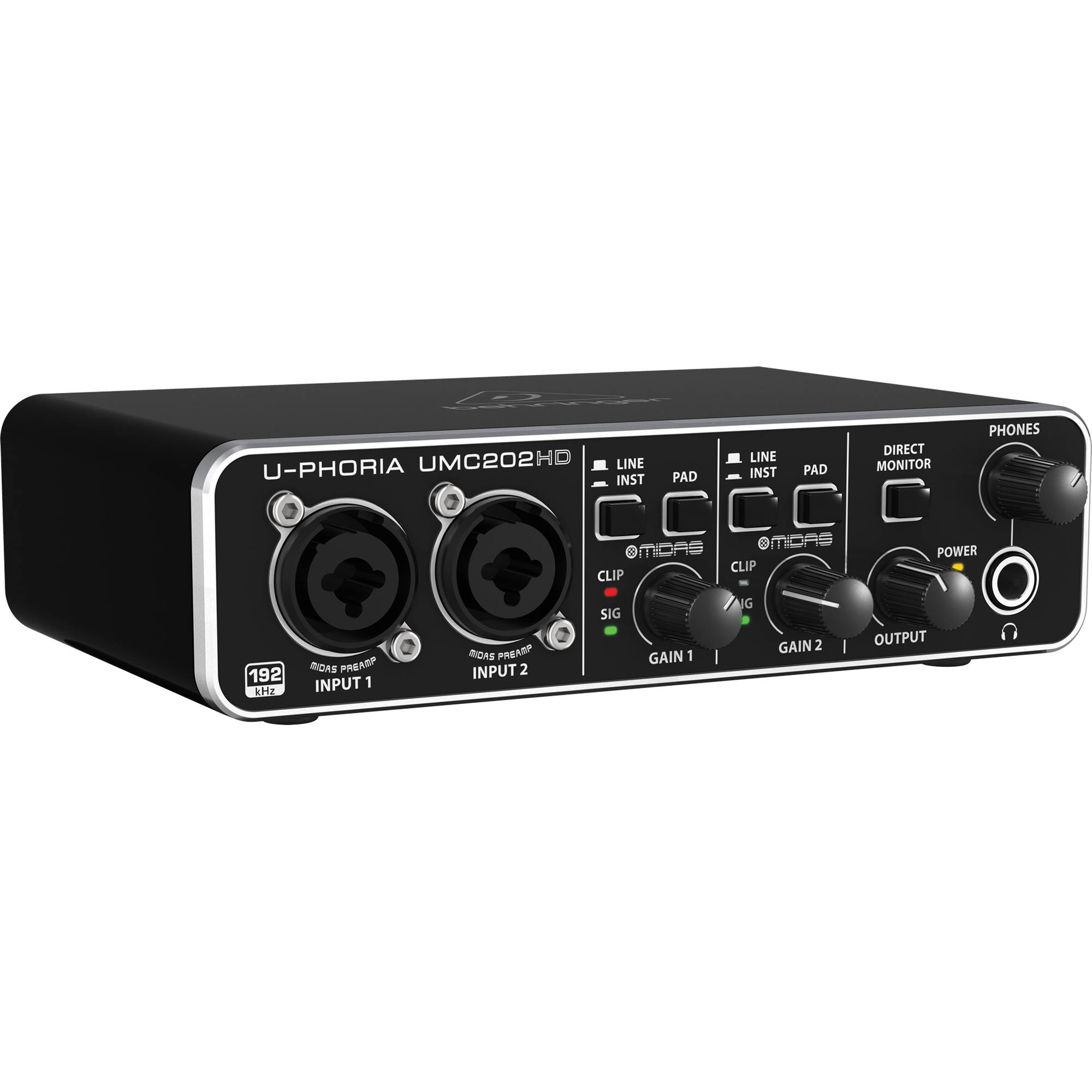 Behringer U-PHORIA UMC202HD Interfaz de Audio USB 2x2 Interfaces de Audio USB Behringer