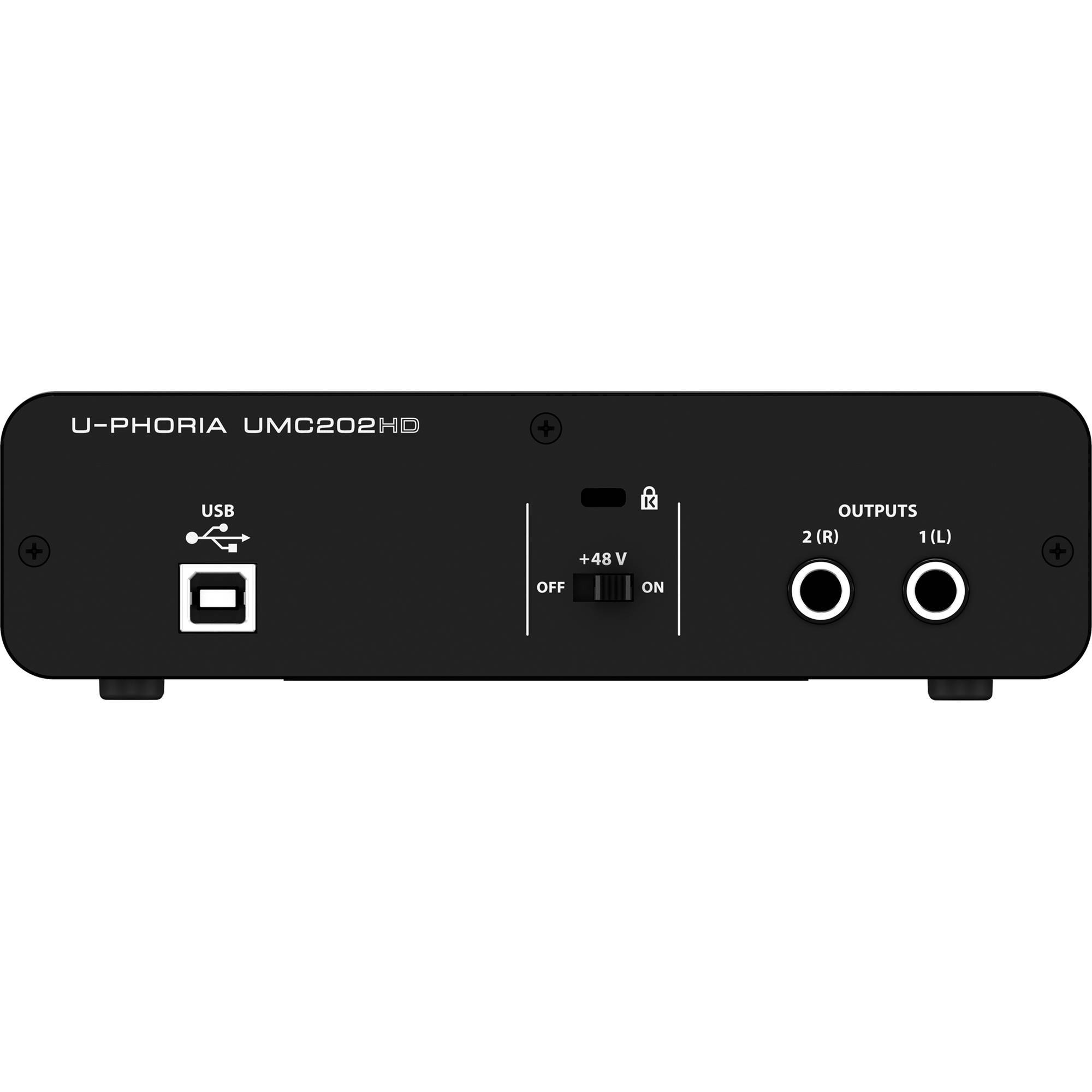 Behringer U-PHORIA UMC202HD Interfaz de Audio USB 2x2 Interfaces de Audio USB Behringer