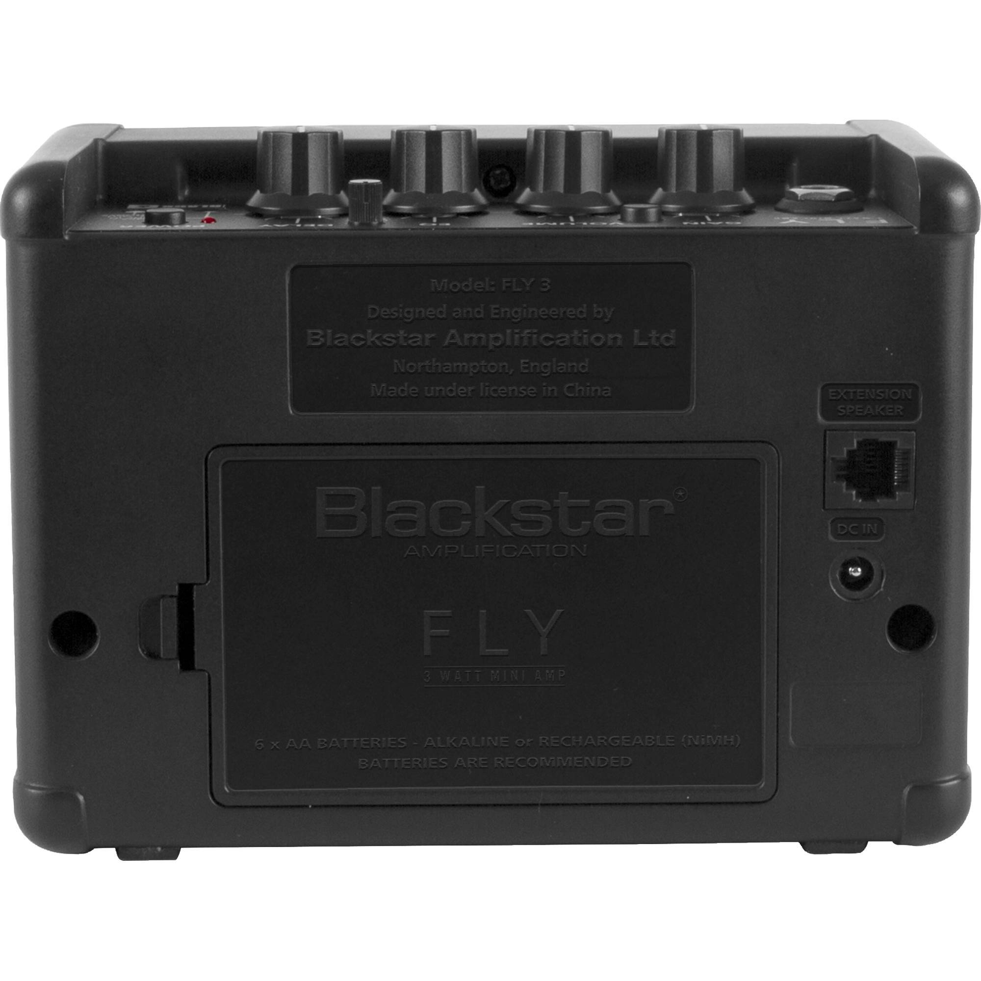 Blackstar FLY 3 Mini Amplificador de Guitarra de 3 Watts Amplificadores de Guitarra Blackstar