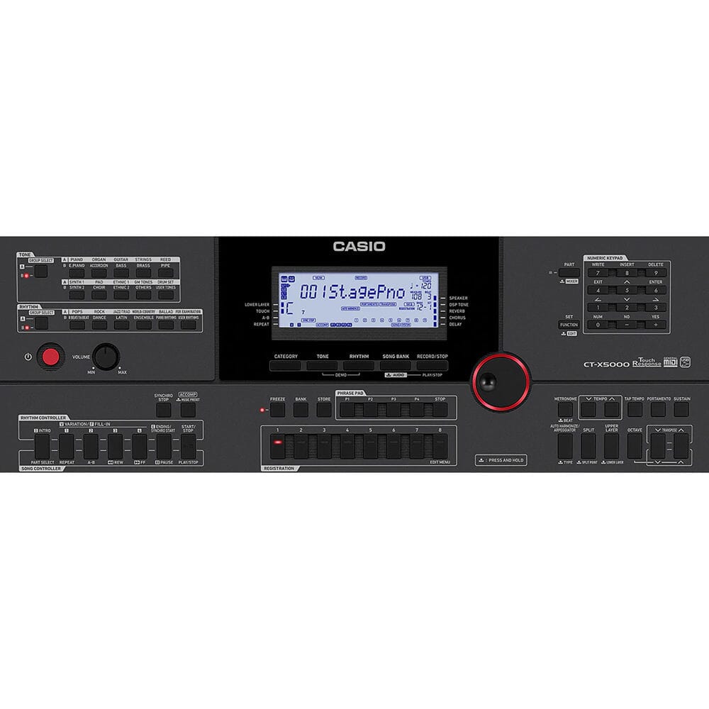 Casio CT-X5000 Teclado Portable con 61 Teclas Sensibles (Incluye Transformador) Teclados Casio