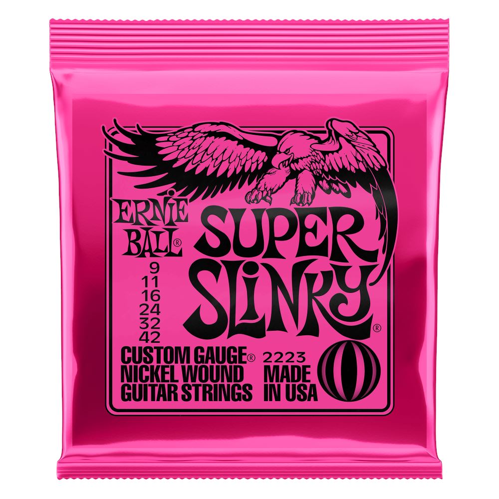 Ernie Ball Super Slinky 2223 09-42 Cuerdas de Guitarra Eléctrica Cuerdas de Guitarra Eléctrica Ernie Ball