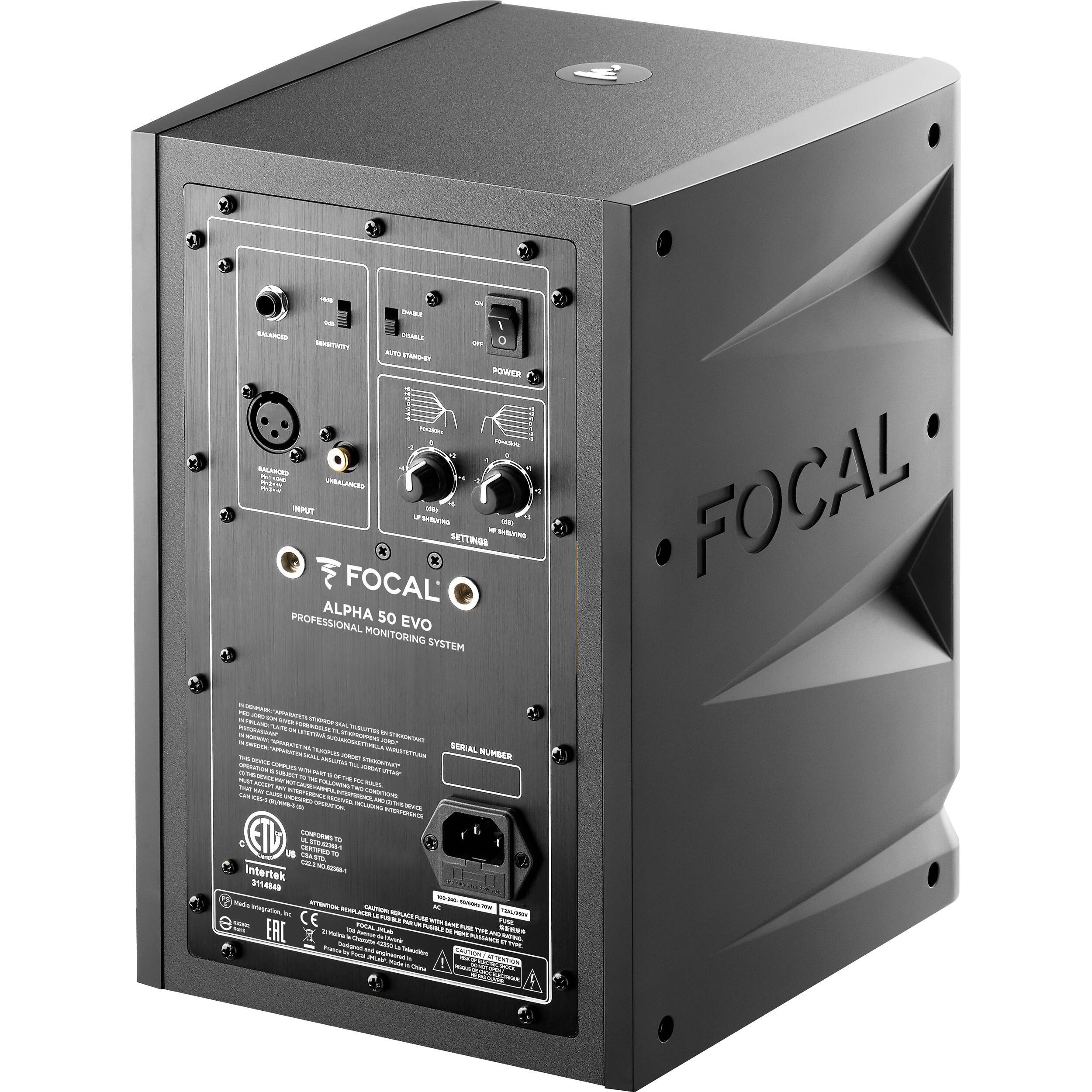 Focal Alpha 50 EVO Monitor de Estudio Profesional Monitores de Estudio Focal