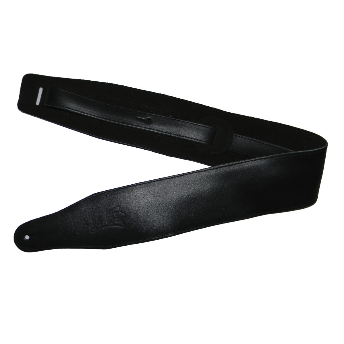 Guitar Solutions de Luxe Correa de Guitarra/Bajo Cuero Alta Calidad Negra Correas de Guitarra/Bajo Guitar Solutions