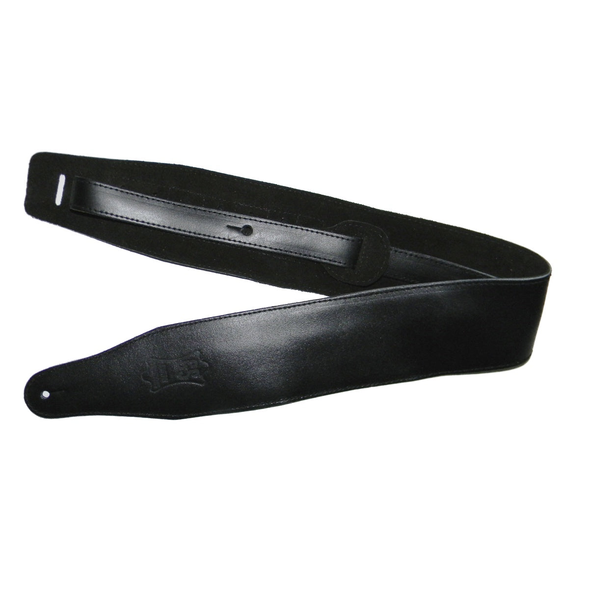 Guitar Solutions de Luxe Correa de Guitarra/Bajo Cuero Alta Calidad Negra Correas de Guitarra/Bajo Guitar Solutions