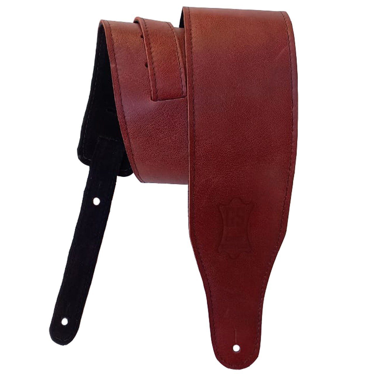 Guitar Solutions de Luxe Correa de Guitarra/Bajo Cuero Alta Calidad Roja Correas de Guitarra/Bajo Guitar Solutions