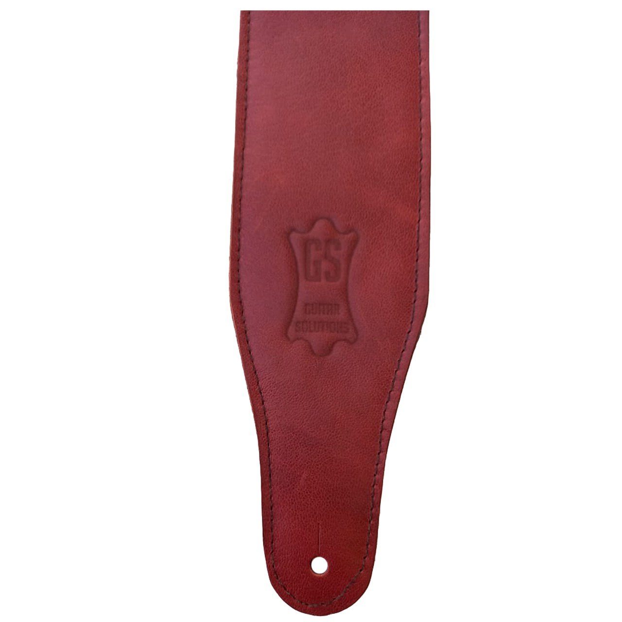 Guitar Solutions de Luxe Correa de Guitarra/Bajo Cuero Alta Calidad Roja Correas de Guitarra/Bajo Guitar Solutions