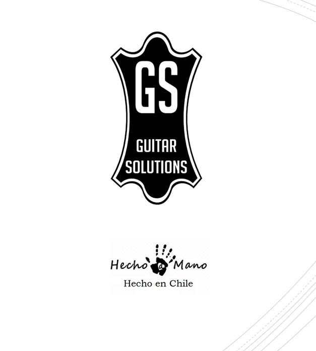 Guitar Solutions de Luxe Correa de Guitarra/Bajo Cuero Alta Calidad Roja Correas de Guitarra/Bajo Guitar Solutions 