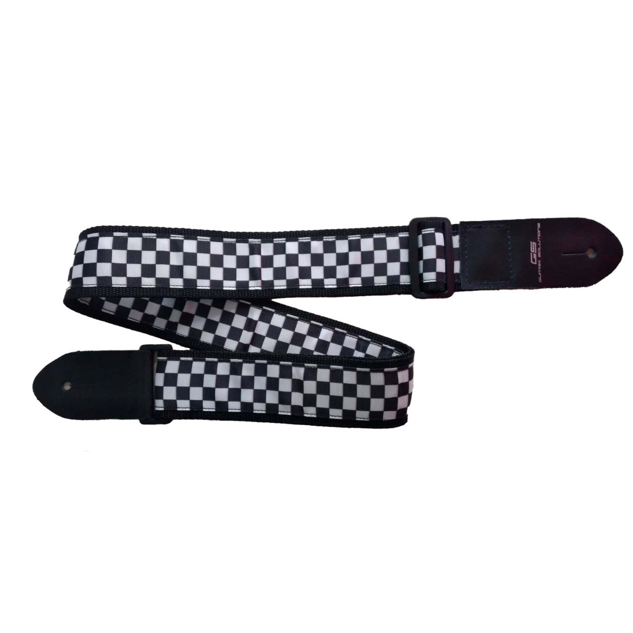 Guitar Solutions GS-Black&White Correa de Guitarra/Bajo Polyester Correas de Guitarra/Bajo Guitar Solutions