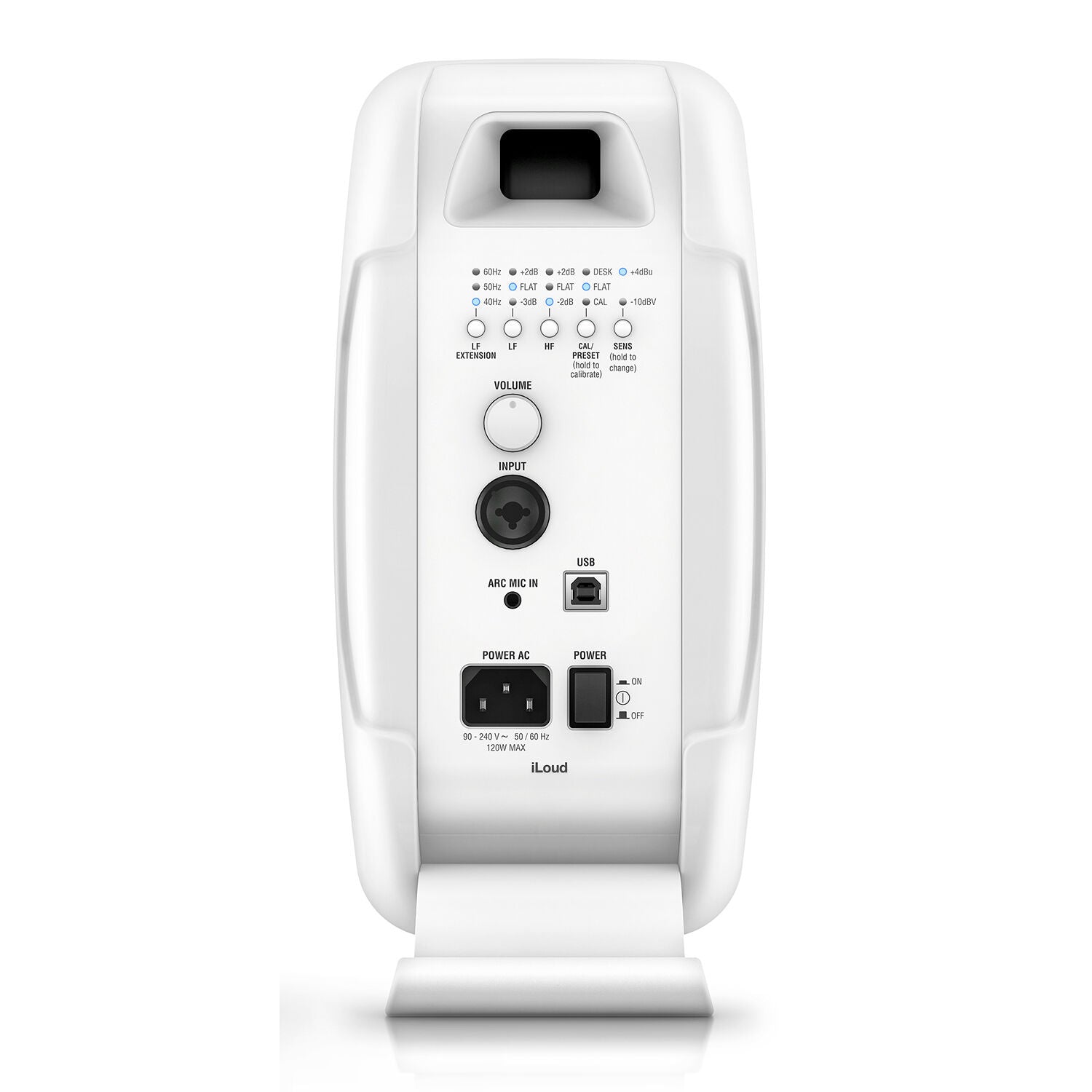 IK Multimedia iLoud MTM White Monitor de Estudio Compacto de Alta Resolución (Unidad) Monitores de Estudio IK Multimedia