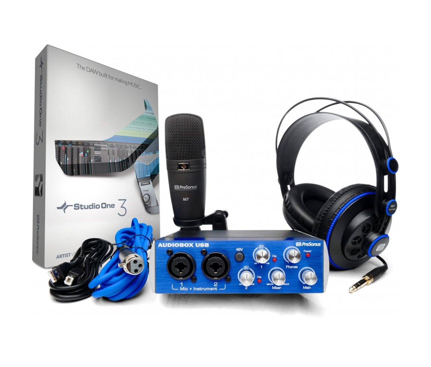 Presonus Audiobox 96 Studio Pack de Grabación Micrófonos PreSonus