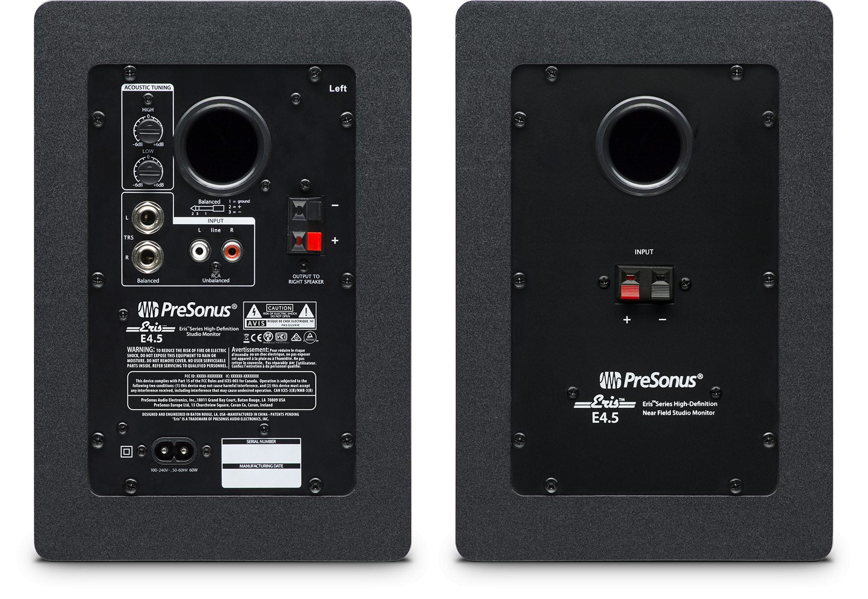 PreSonus Eris E4.5 Monitores de Estudio Activos (Par) Monitores de Estudio PreSonus