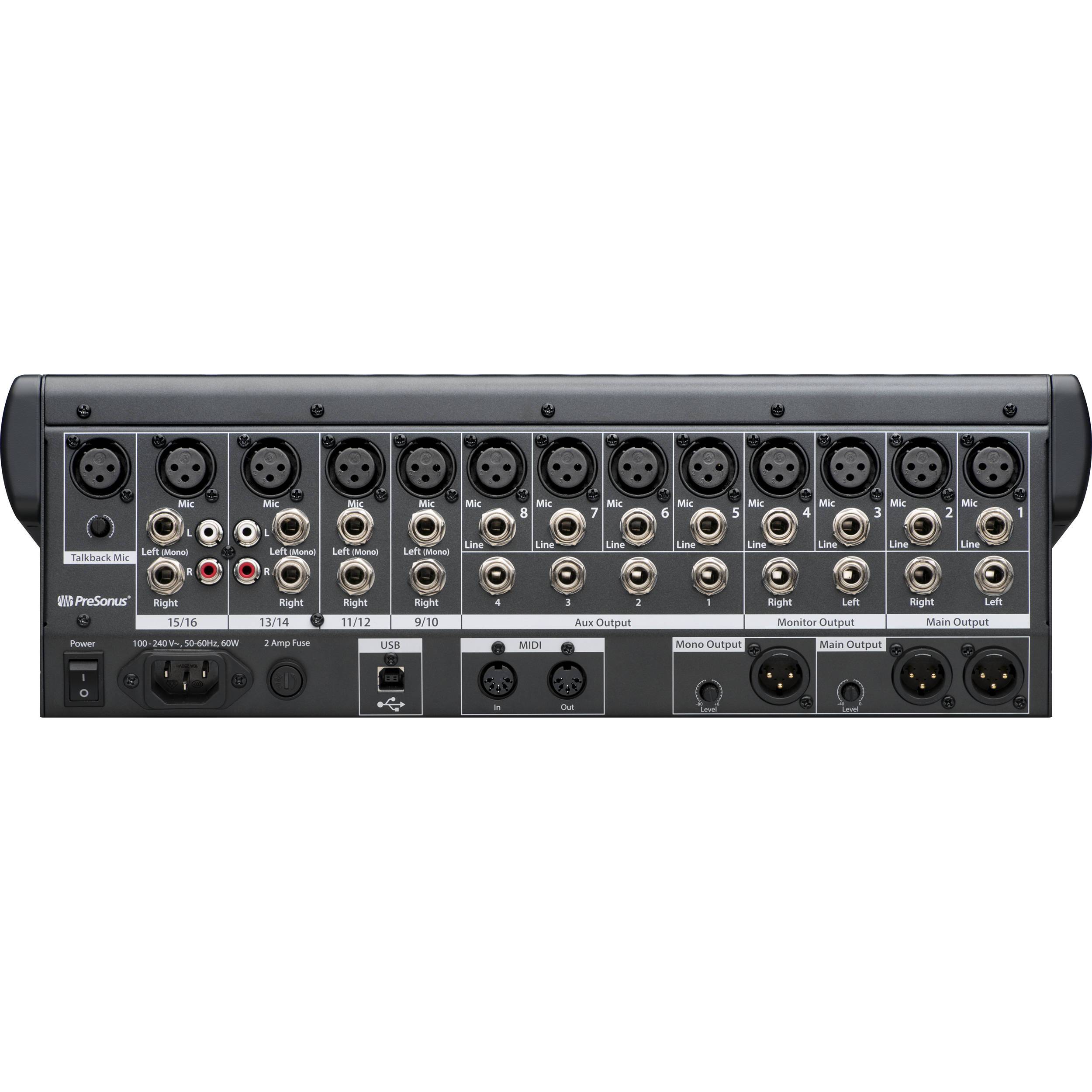 PreSonus StudioLive 16.0.2 Mixer Digital USB Mixers/Consolas PreSonus