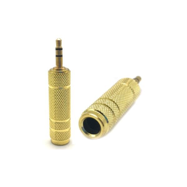 StudioMusic Adaptador Plug Stereo 6.5mm Hembra a 3.5mm Macho Adaptadores StudioMusic