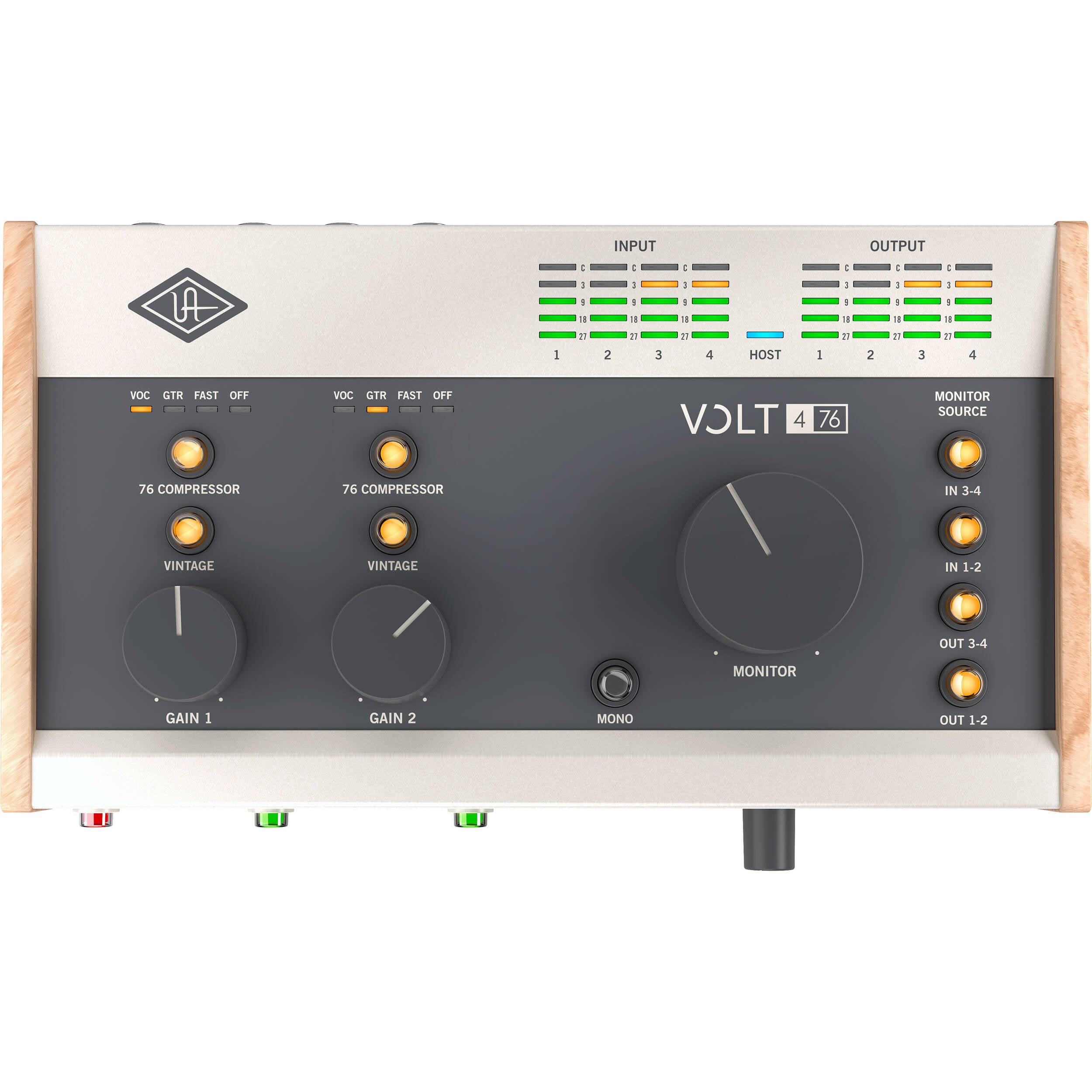 Universal Audio Volt 476 Interfaz de Audio/MIDI USB-C con Compresor UA76 Interfaces de Audio USB Universal Audio
