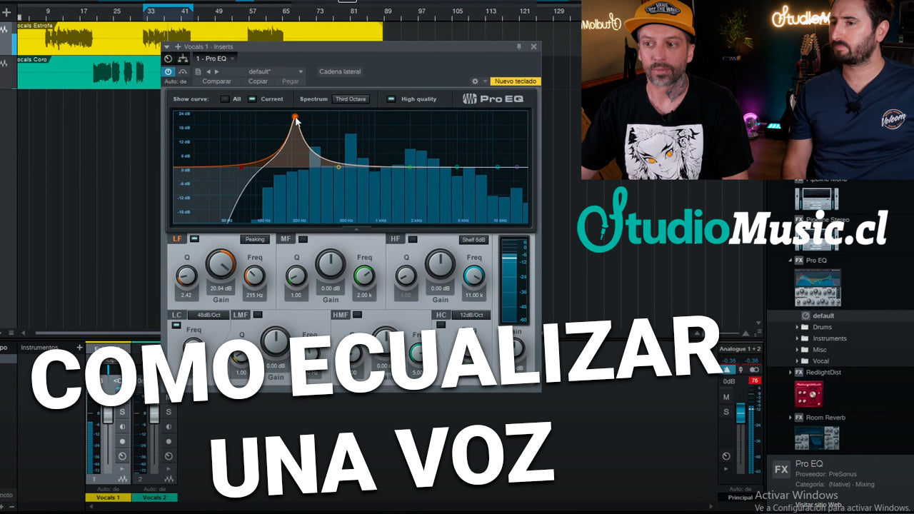 Cómo Ecualizar Una Voz (Tutorial)🎤☝ StudioMusic.cl