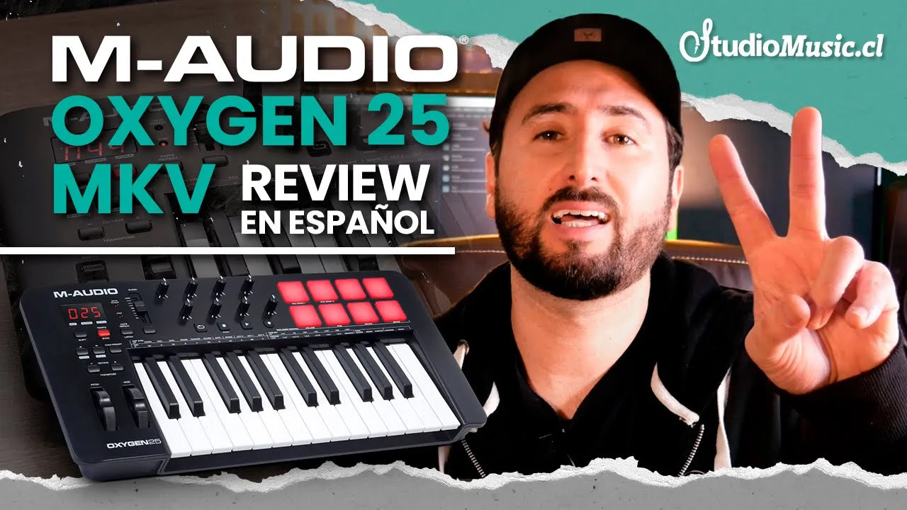 Controlador Midi M-Audio OXYGEN 25 MKV (Review) 🎹🔥 StudioMusic.cl