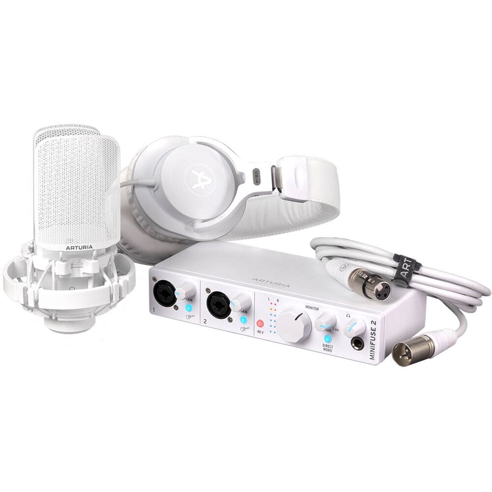 Arturia Minifuse Recording Pack White - Pack de Grabación Packs de Grabación Arturia 