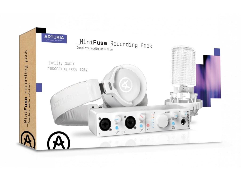Arturia Minifuse Recording Pack White - Pack de Grabación Packs de Grabación Arturia 