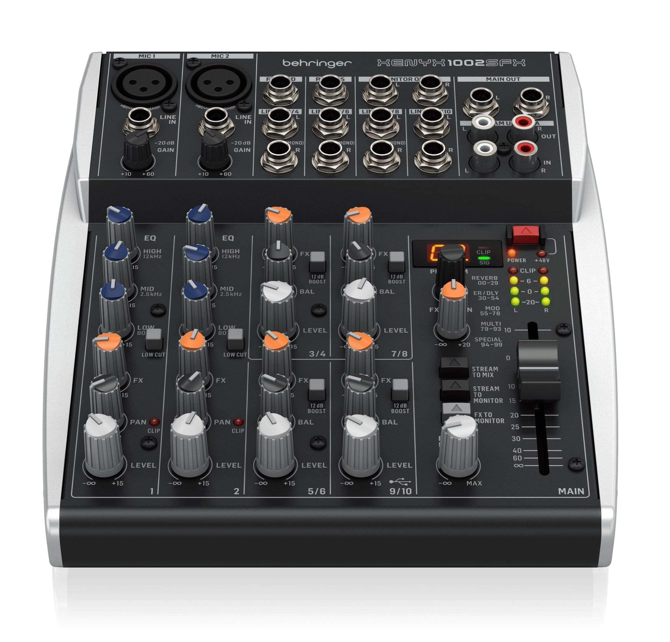 Behringer Xenyx 1002SFX Mixer Análogo con Interfaz USB y Efectos Mixers/Consolas Behringer 