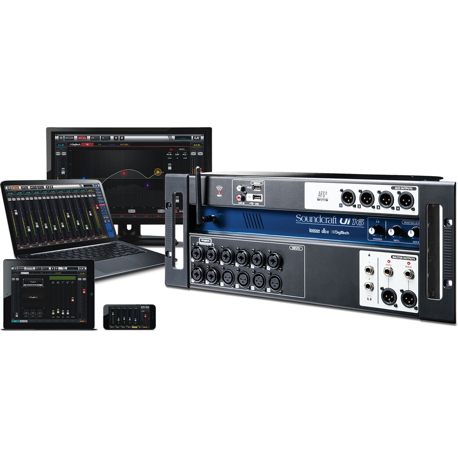 Consola Digital Soundcraft UI16 Mixers/Consolas Soundcraft 
