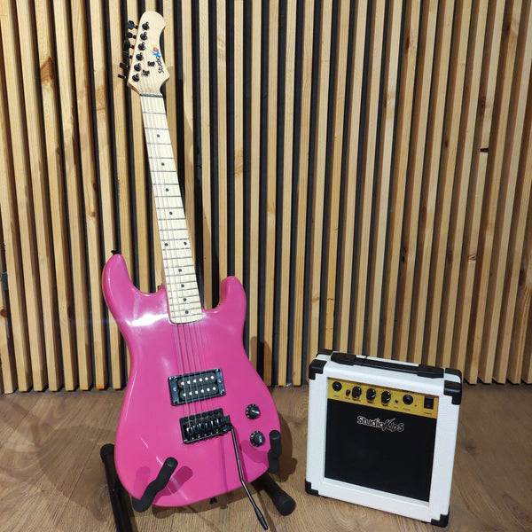 Pack de Guitarra Eléctrica Niño + Amplificador StudioKIDS VBV36 Pink/White (8 a 12 Años) Guitarras Eléctricas StudioKIDS 