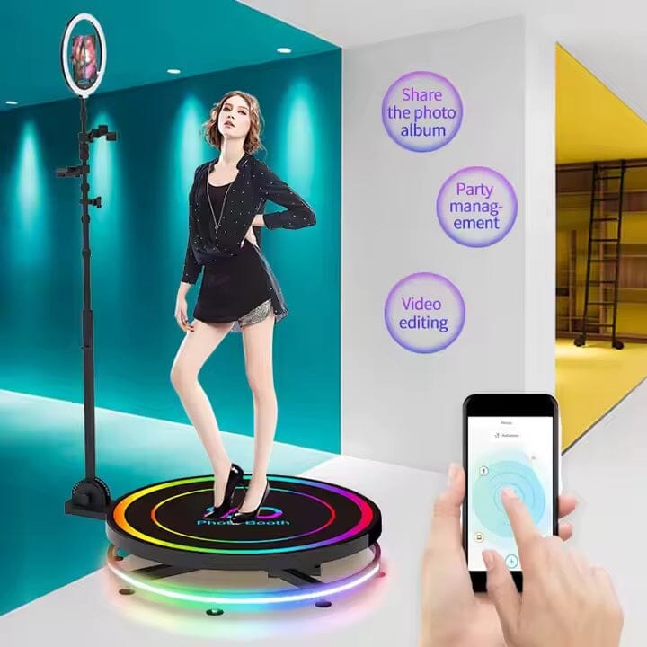 Pandalight Plataforma pista giratoria foto 360 c/case Iluminación Pandalight 