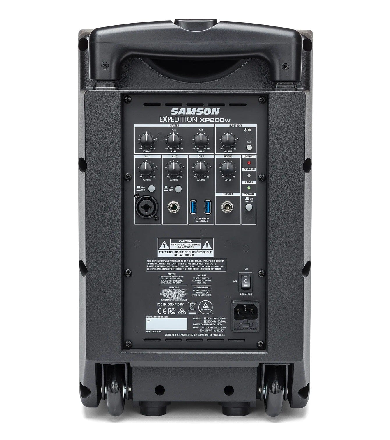 Samson Expedition XP208w Caja Acústica Activa Con Micrófono Y Bluetooth Sistemas PA Portables Samson 