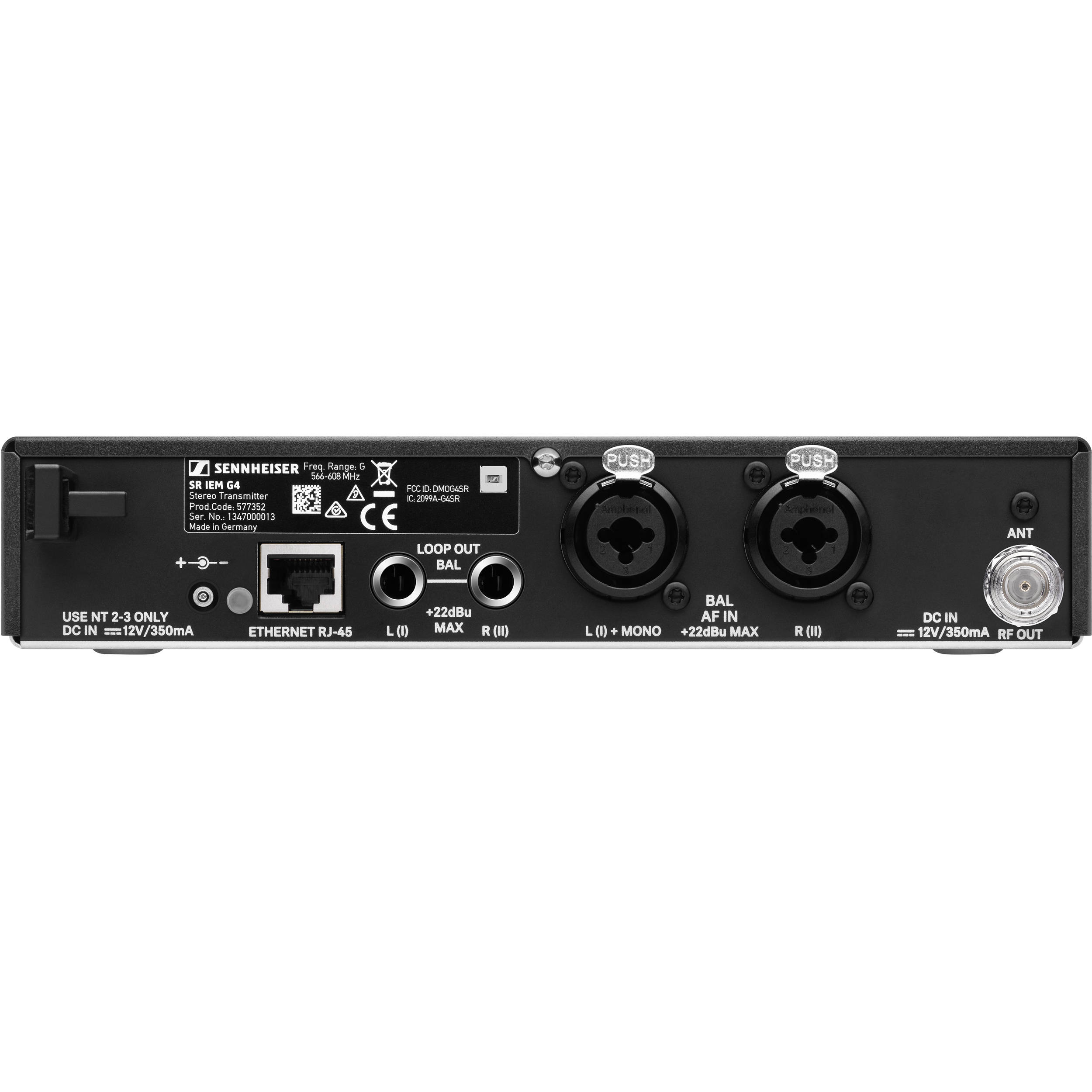 Sennheiser ew IEM G4-Twin Sistema Inalambrico Monitoreo In-ear Banda B (626-668 MHz)