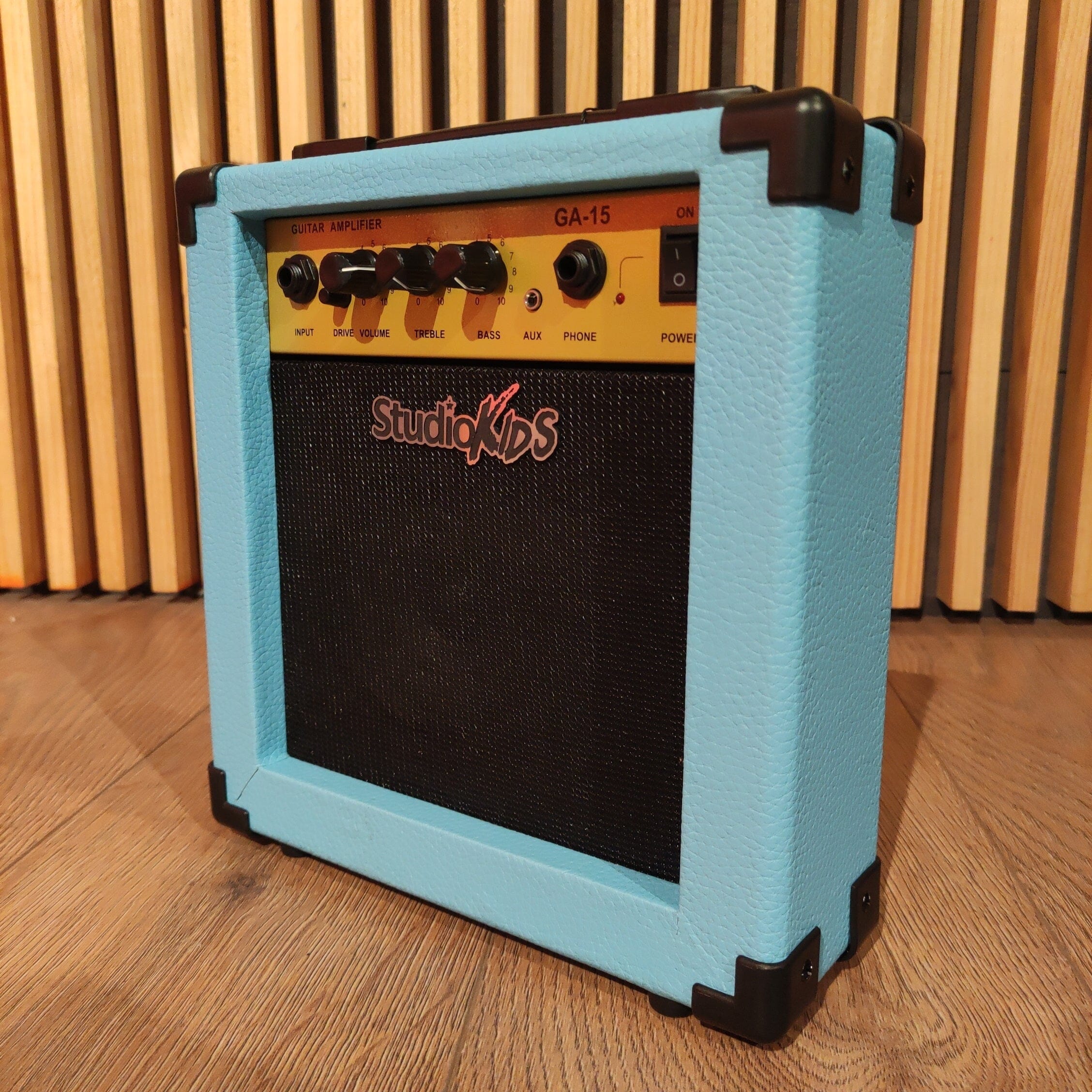 StudioKIDS GA15 Light Blue Amplificador de Guitarra Eléctrica 15 Watts Amplificadores de Guitarra StudioKIDS 
