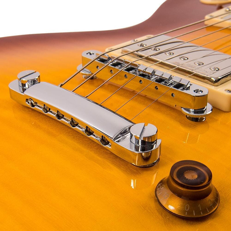 Vintage V100 Reissued Flamed Tobacco Sunburst Guitarra Eléctrica Guitarras Eléctricas Vintage 